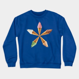 Ice Cream Flavor Flower Star Crewneck Sweatshirt